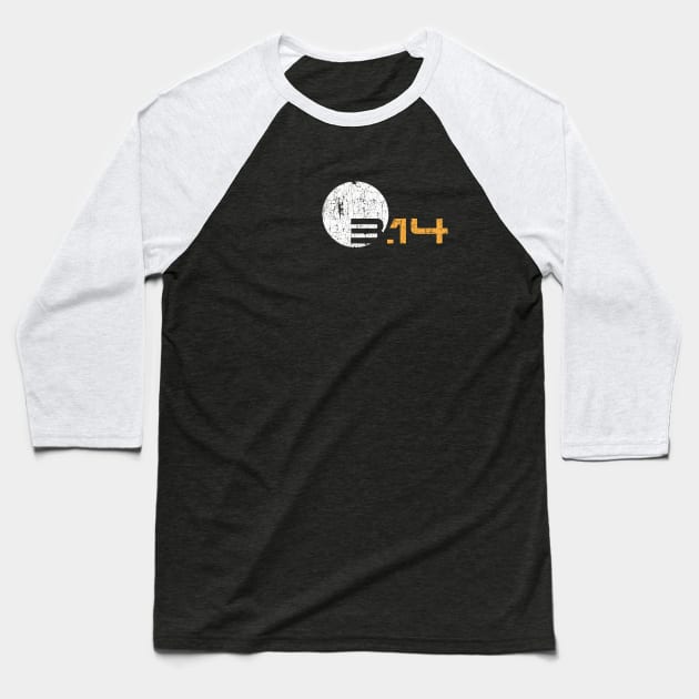 Simple 3.14 Pi GRUNGED Baseball T-Shirt by JWDesigns